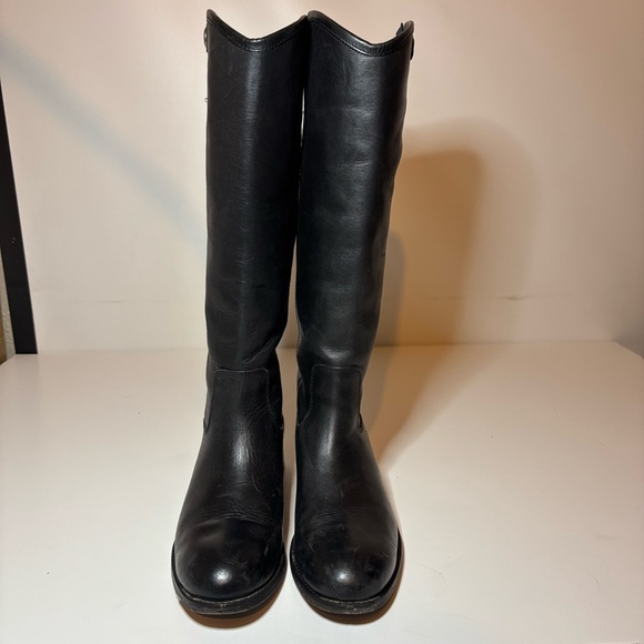 FRYE Boots Melissa 2 Button Black #3475447 Size 6.5 B Women’s 15” Riding Boots - Picture 6 of 11
